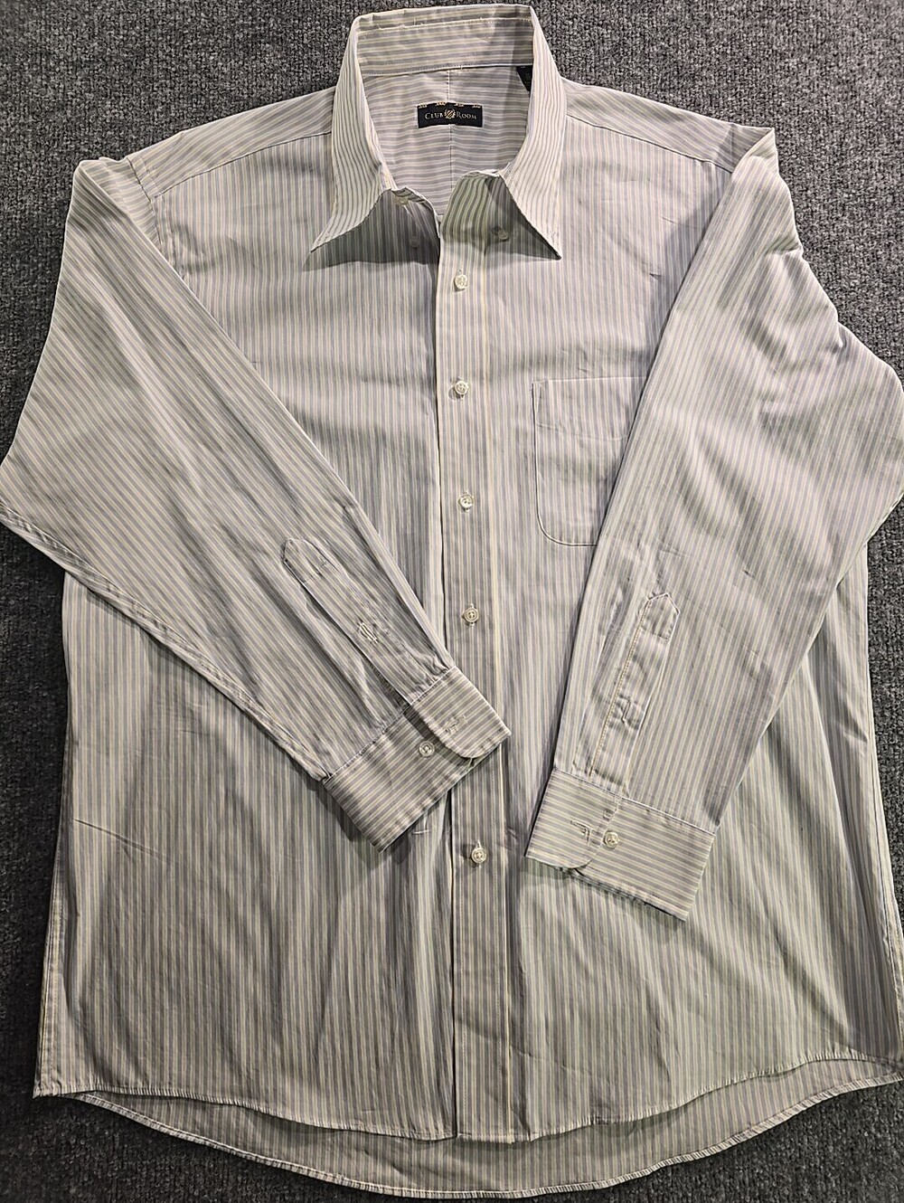 Nordstrom Men's Dress Shirt, Long Sleeve, 100% Organic Cotton, Size 32/33 161/2